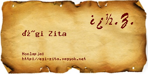 Égi Zita névjegykártya